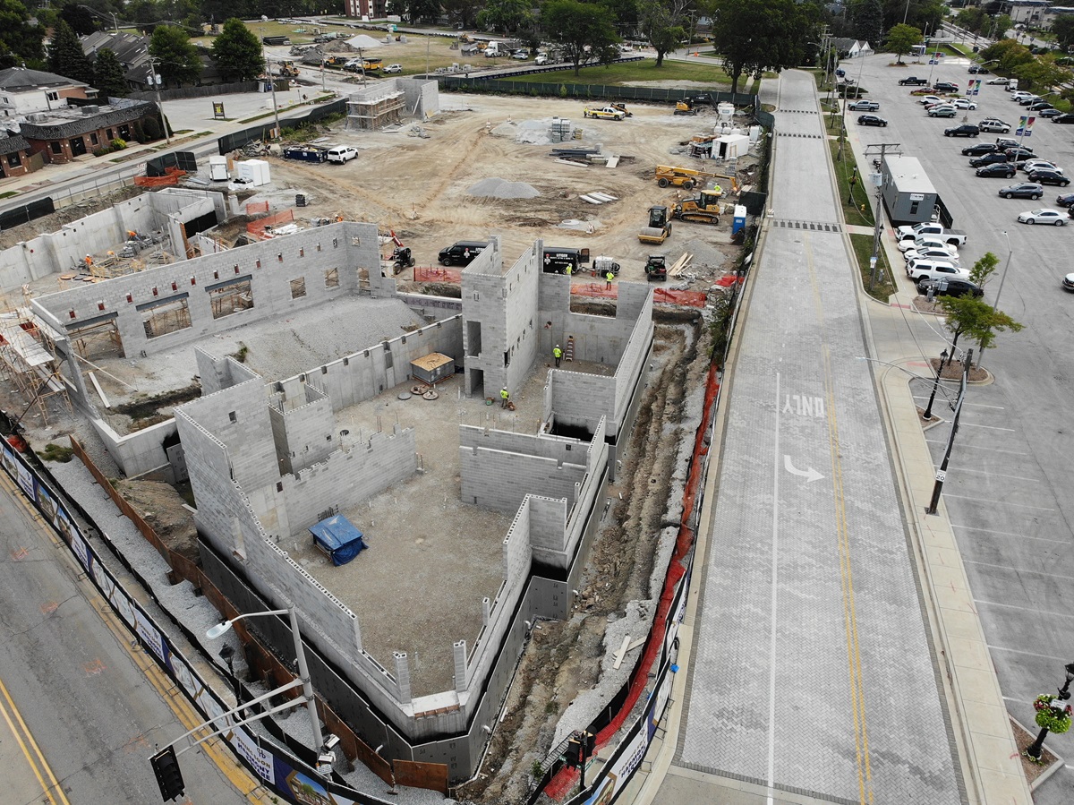 Harmony Square construction on August 26, 2024